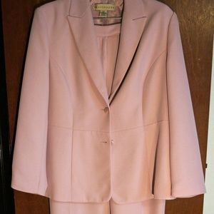 Apostrophe Pink Polyester Pant Suit Blazer Size 18